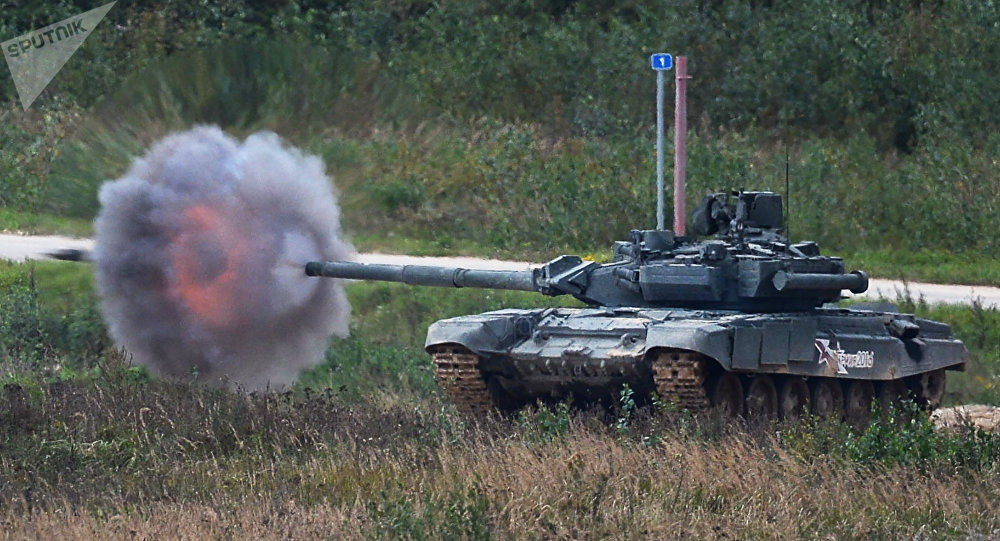 T90 trong lúc tập trận