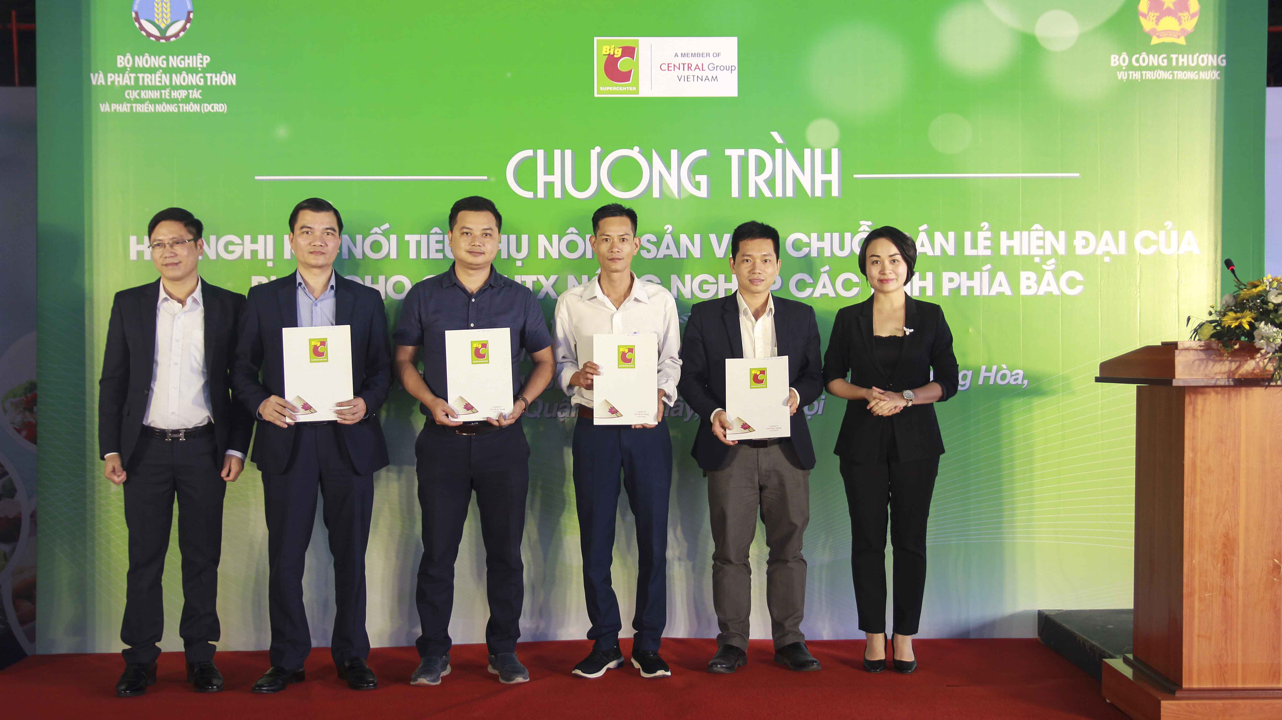 Hội nghị kết nối tiêu thụ nông sản vào chuỗi bán lẻ hiện đại của Big C Việt Nam cho các Hợp tác xã nông nghiệp các tỉnh phía Bắc chiều 9/4/2019