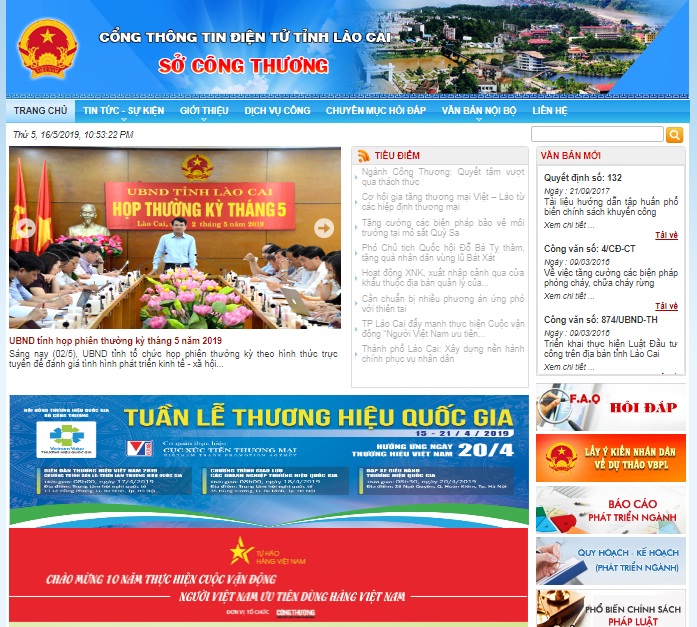 Sở Công Thương Hưng Yên đăng banner hưởng ứng Chương trình Nhận diện hàng Việt Nam - Tự hào hàng Việt Nam năm 2019