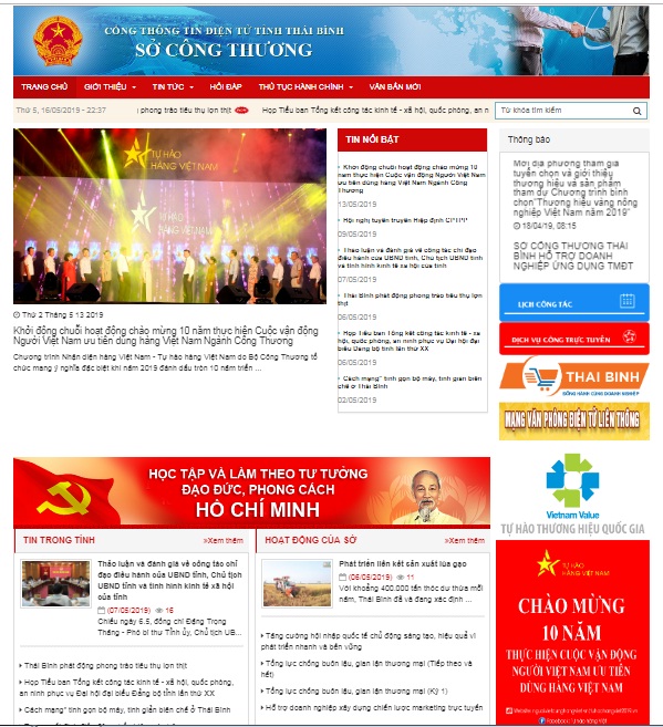 Website của Sở Công Thương tỉnh Lào Cai đăng banner hưởng ứng Chương trình Nhận diện hàng Việt Nam - Tự hào hàng Việt Nam năm 2019