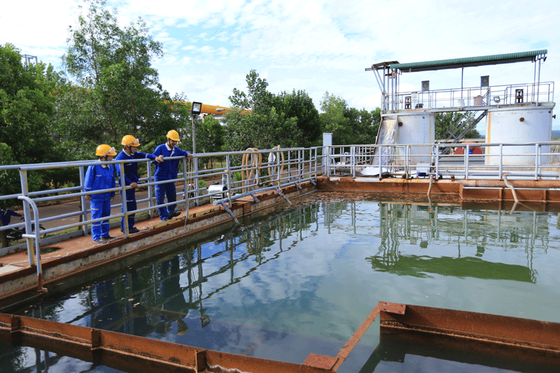 Khu xử lý nước thải phục vụ sản xuất của Công ty