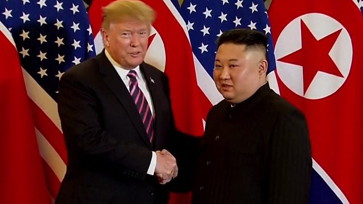 Nhà lãnh đạo Triều Tiên Kim Jong Un và Tổng thống Mỹ Donald Trump