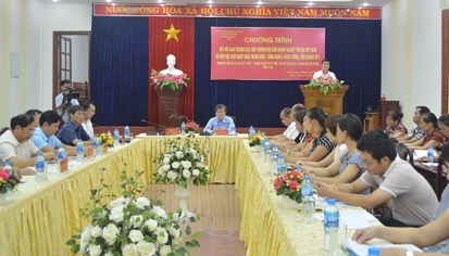 Phó Chủ tịch UBND tỉnh Nguyễn Chiến Thắng phát biểu tại Chương trình kết nối giao thương