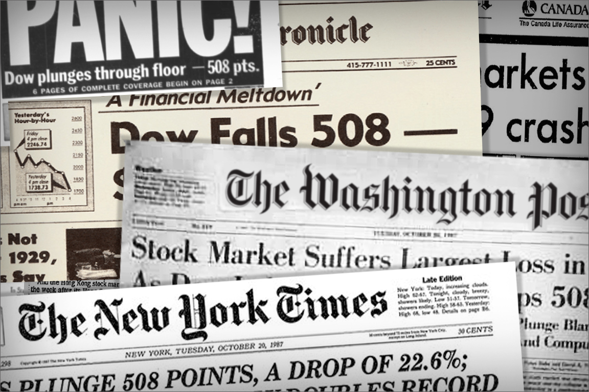 Báo chí đưa tin về sự sụt giảm của Chỉ số Dow và thị trường chứng khoán Mỹ sau vụ việc 11/9