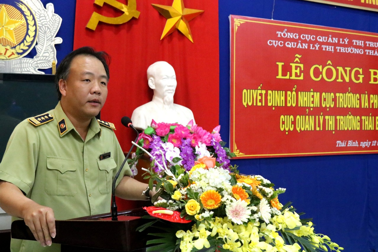 Ông Trần Hữu Linh - Tổng cục trưởng Tổng Cục QLTT phát biểu