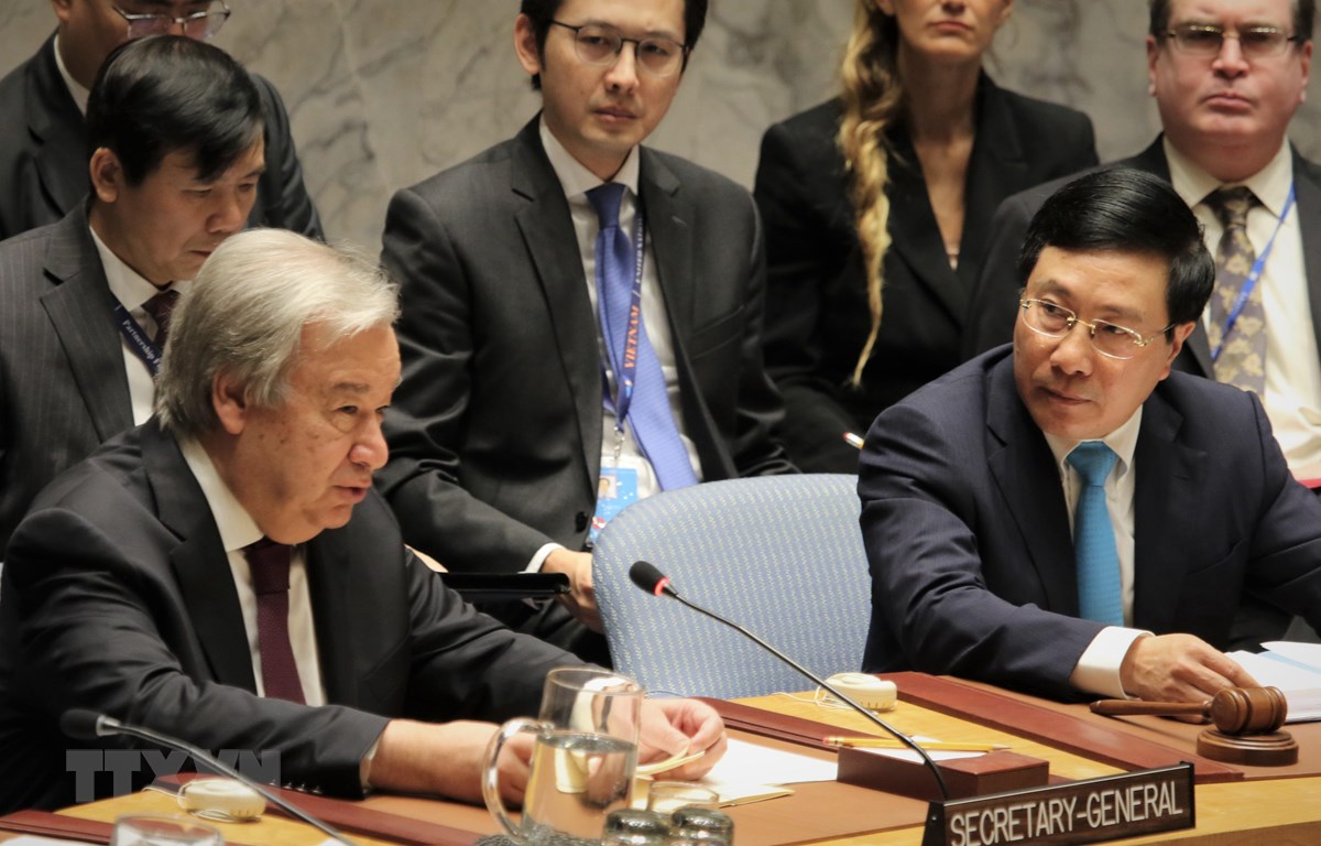 Dưới sự chủ trì của nước chủ tịch Việt Nam, Hội đồng Bảo an Liên hợp quốc đã thông qua nghị quyết 2504 gia hạn cơ chế cung cấp hàng viện trợ nhân đạo qua biên giới Syria thông qua bỏ phiếu