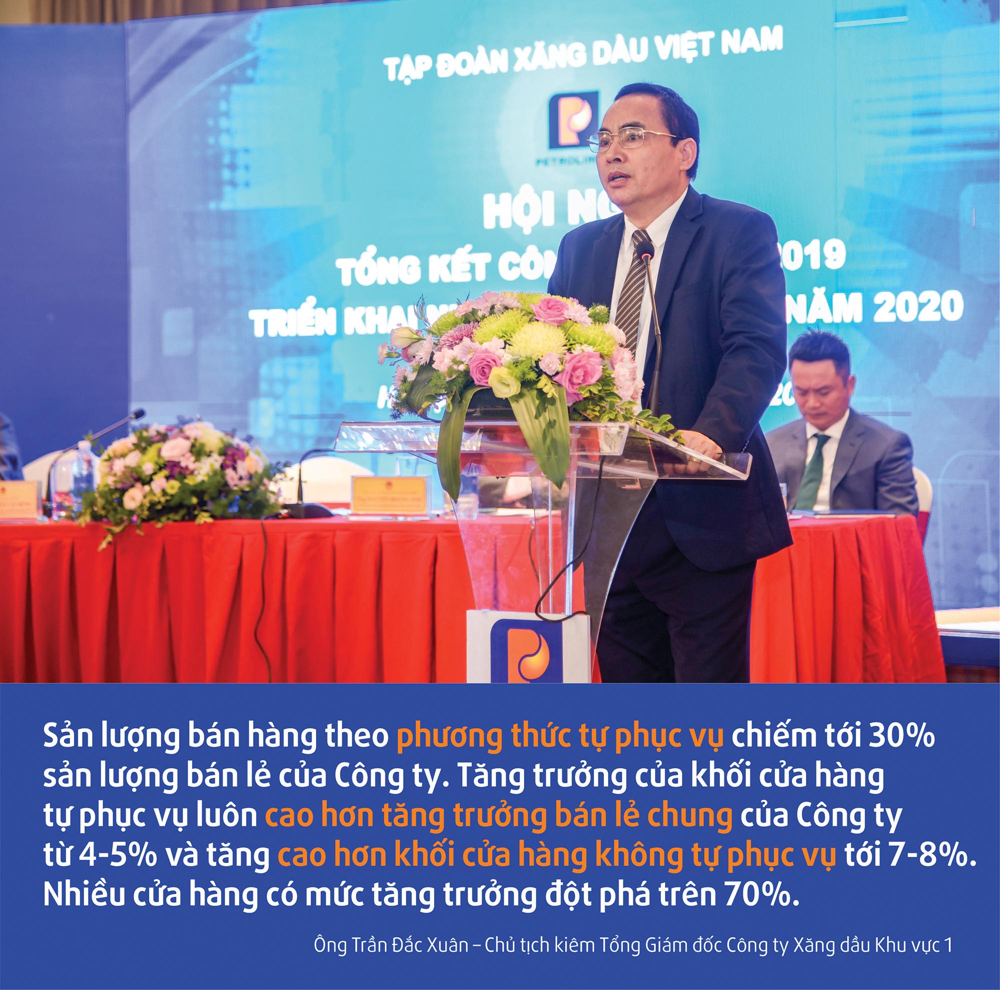Ông Trần Đắc Xuân – Chủ tịch kiêm Tổng Giám đốc Công ty Xăng dầu Khu vực 1  Petrolimex Tây Ninh: Tạo động lực khuyến khích 