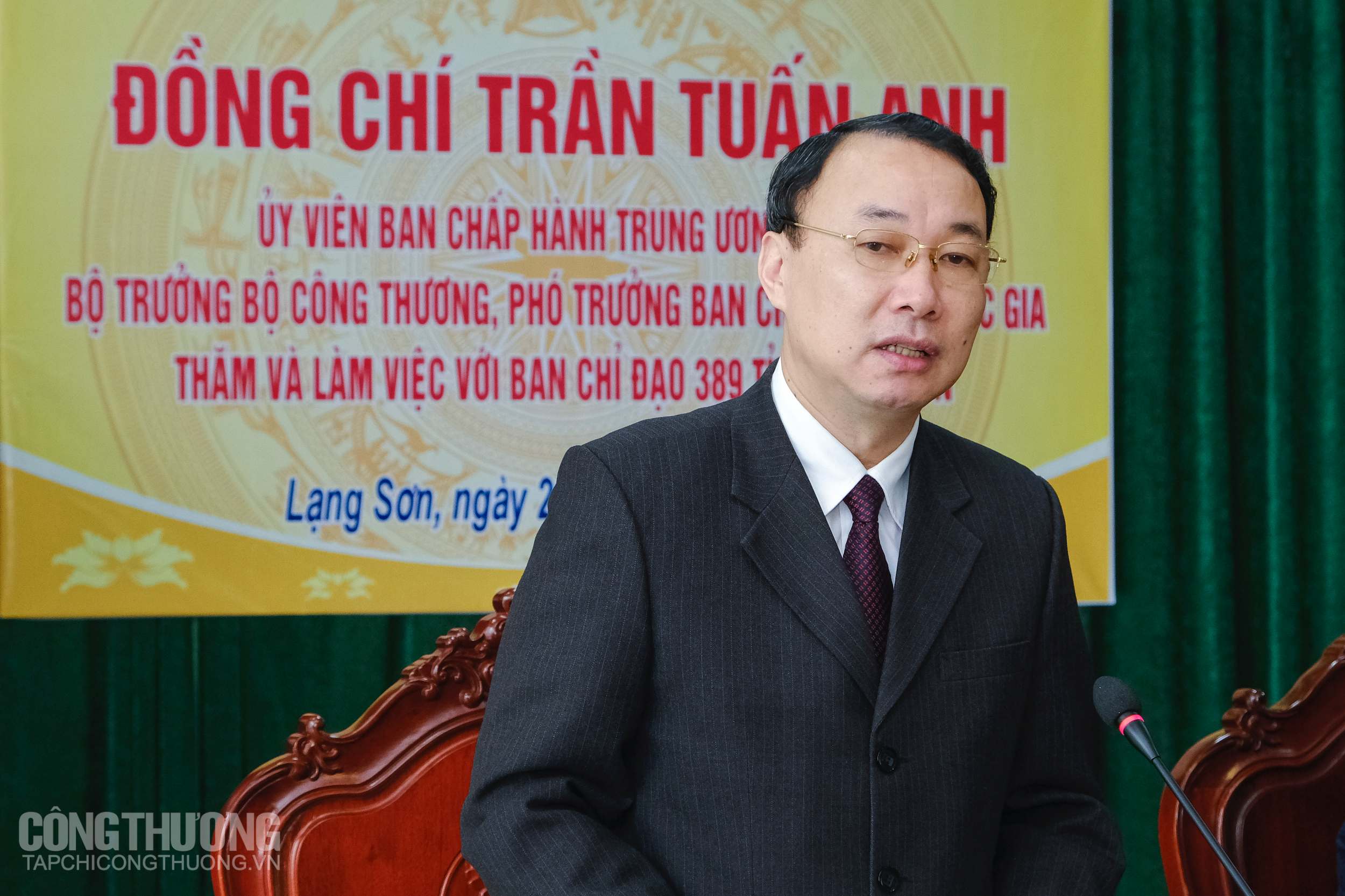 Ông Nguyễn Công Trưởng - Phó Chủ tịch UBND tỉnh, Trưởng Ban chỉ đạo 389 Lạng Sơn