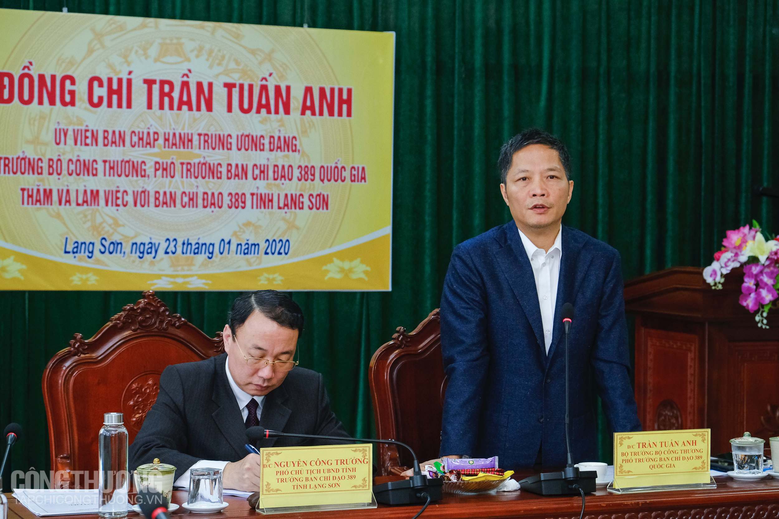 Bộ trưởng Trần Tuấn Anh bày tỏ ấn tượng về tinh thần trách nhiệm đồng bộ và toàn diện của tỉnh Lạng Sơn trong phát triển thương mại qua biên giới