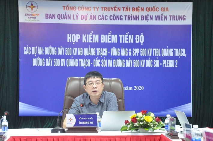 Tổng Giám đốc EVNNPT Phạm Lê Phú chủ trì cuộc họp Ban chỉ đạo Đường dây 500kV Mạch 3
