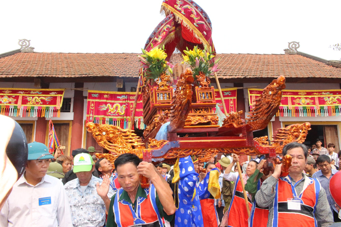 Lễ hội rước kiệu xã Đại Đồng, huyện Vĩnh Tường (Vĩnh Phúc) là lễ hội truyền thống đặc sắc lâu đời thu hút đông đảo khách du lịch