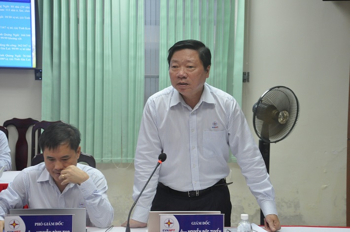 Ông Nguyễn Đức Tuyển - Giám đốc CPMB báo cáo tiến độ dự án