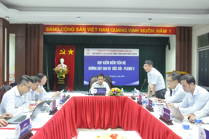 Ông Phạm Lê Phú - Tổng Giám đốc EVNNPT phát biểu tại buổi làm việc