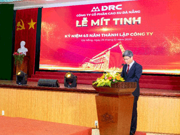 Ông Lê Hoàng Khánh Nhựt, Tổng giám đốc Công ty phát biểu tại buổi lễ.