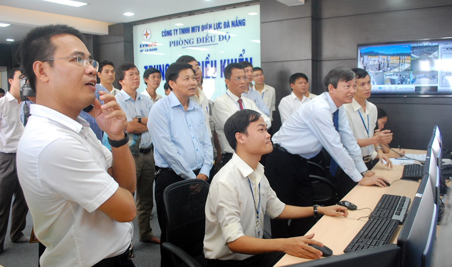 Ứng dụng CNTT, Cty Điện lực Đà Nẵng đưa Trung tâm điều khiển vận hành các TBA không người trực vào hoạt động.
