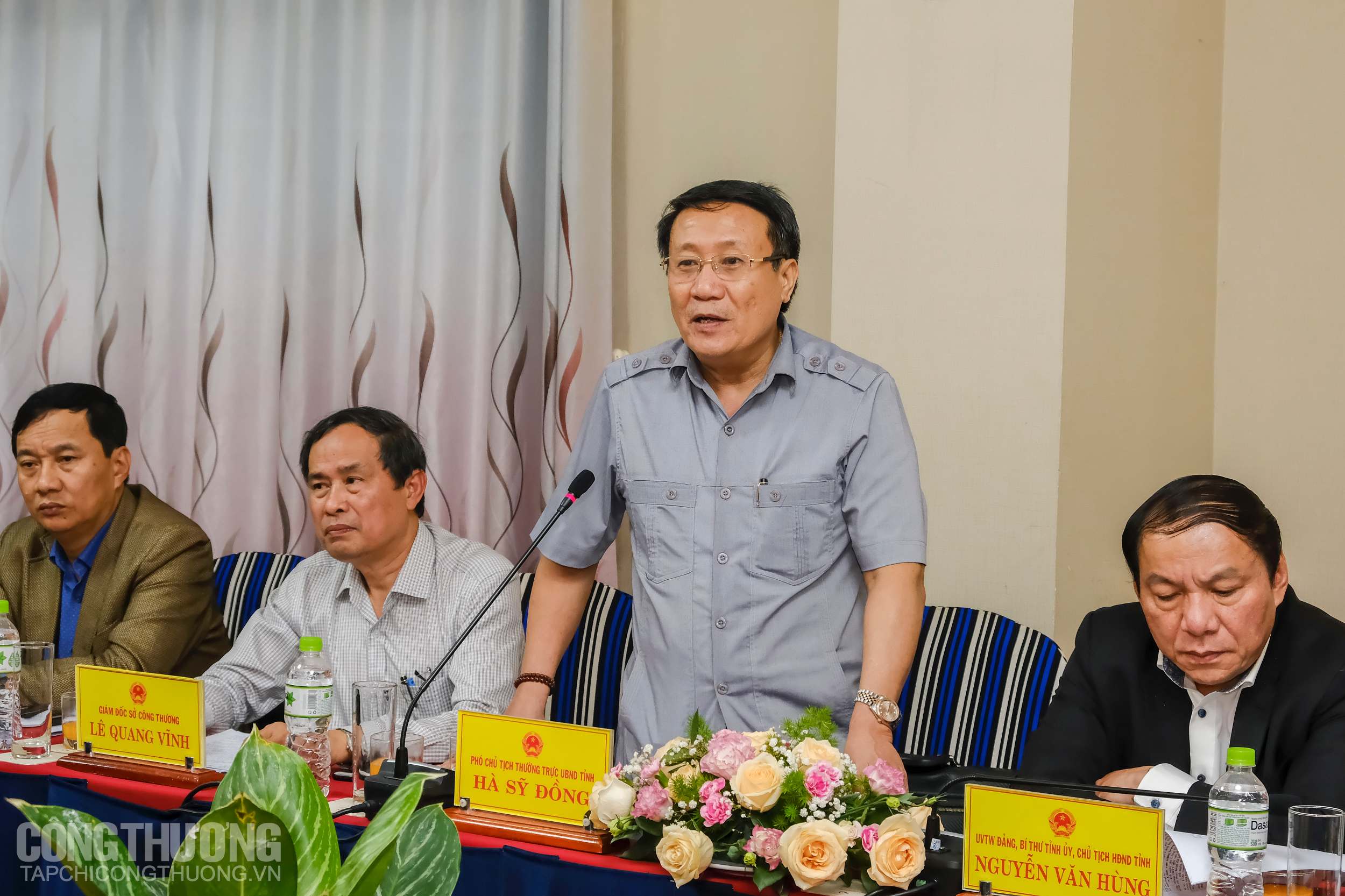 Phó Chủ tịch thường trực UBND Quảng Trị Hà Sỹ Đồng hy vọng Bộ Công Thương tiếp tục ủng hộ và hỗ trợ tỉnh về phát triển công nghiệp, thương mại