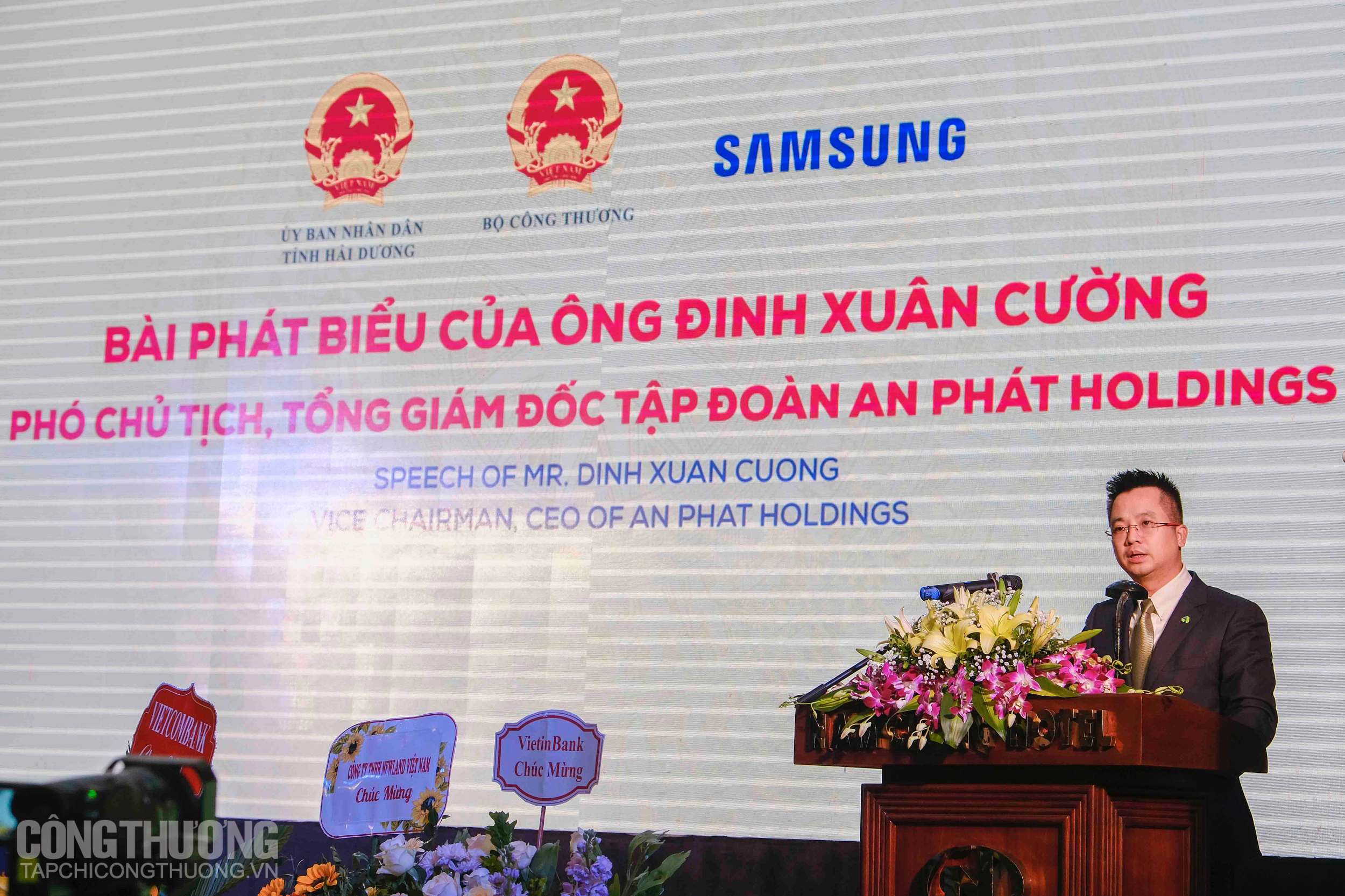 Ông Đinh Xuân Cường - Phó Chủ tịch, Tổng Giám đốc Tập đoàn An Phát Holdings bày tỏ sự tự hào khi là một phần trong chuỗi giá trị toàn cầu