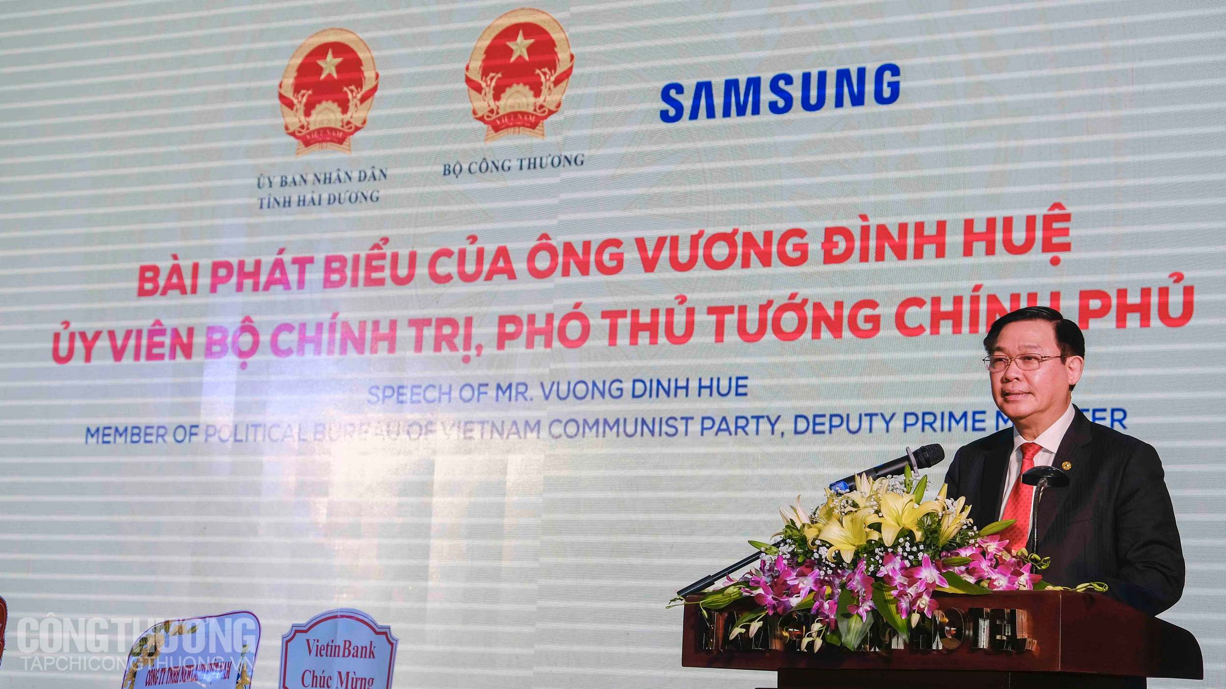 Phó Thủ tướng Vương Đình Huệ khẳng định nỗ lực của Chính phủ trong việc phát triển công nghiệp hỗ trợ thời gian qua