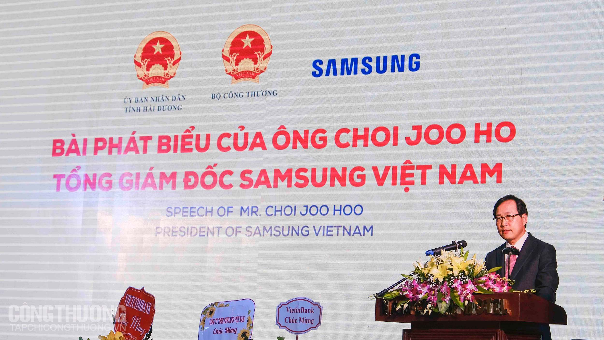 Ông Choi Joo Ho - Tổng giám đốc Tổ hợp Samsung tại Việt Nam