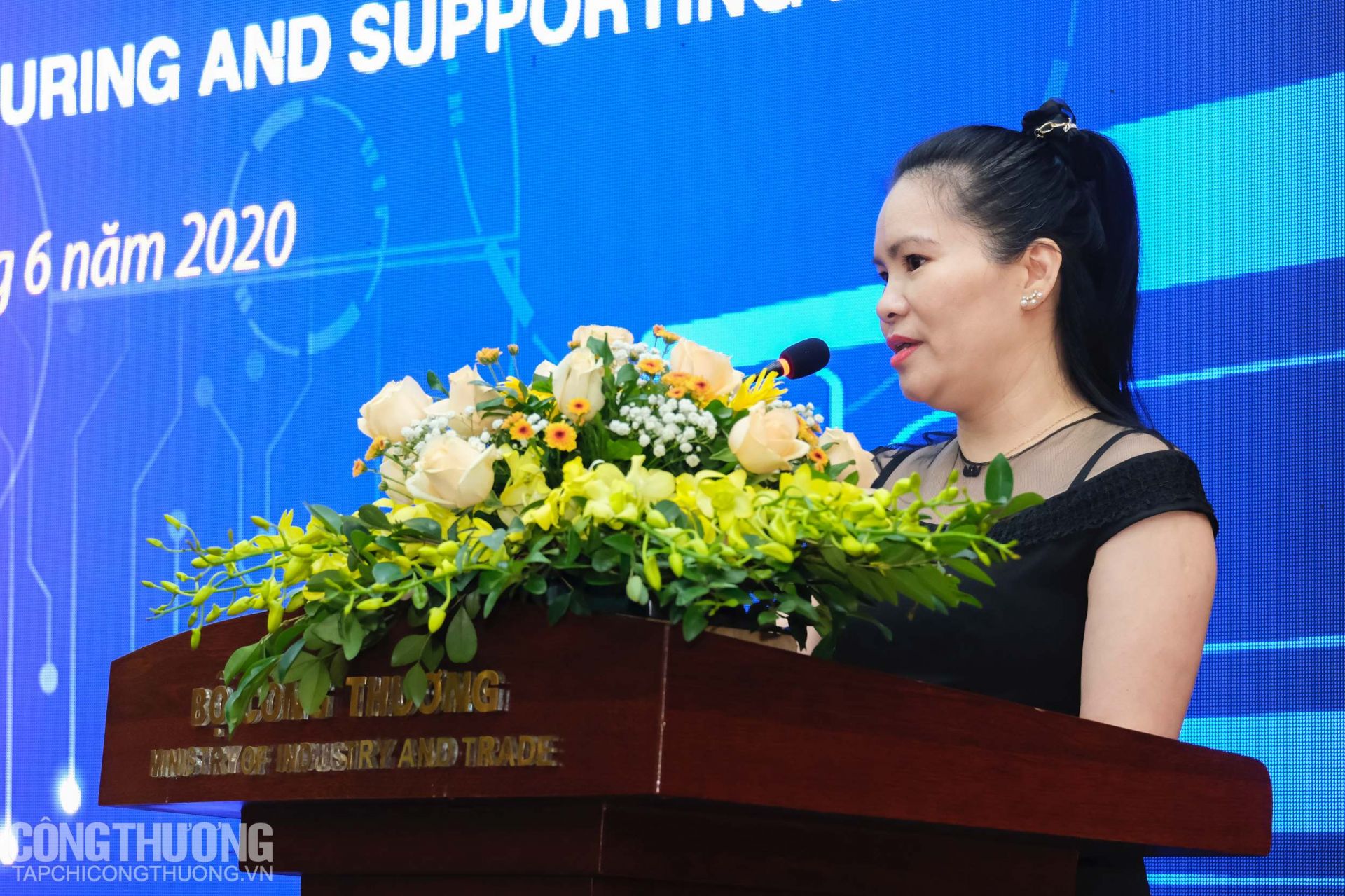 Bà Phạm Thị Thanh Xuân - Phó Chủ tịch kiêm Tổng thư ký Hiệp hội Da - Giầy - Túi xách Việt Nam