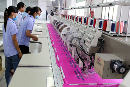 Nhà máy may xuất khẩu của Công ty TNHH Unisoll Vina có tổng vốn đầu tư 50 triệu USD.