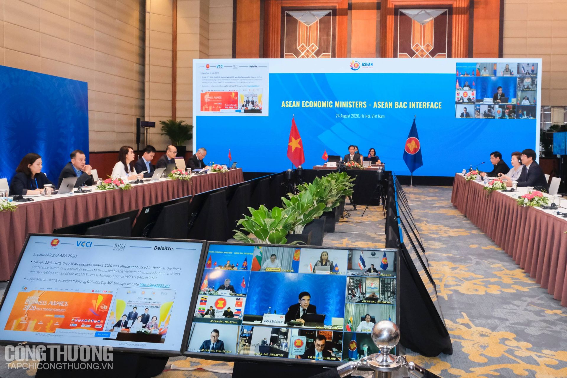Hội nghị tham vấn trực tuyến của Bộ trưởng Kinh tế ASEAN với Hội đồng tư vấn kinh doanh ASEAN (ASEAN BAC) chiều 24/8/2020