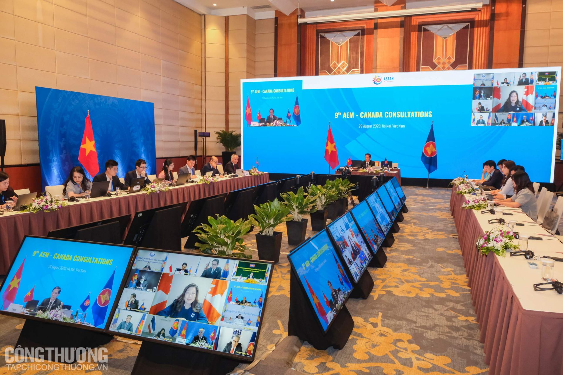 Toàn cảnh Hội nghị tham vấn các Bộ trưởng Kinh tế ASEAN - Canada