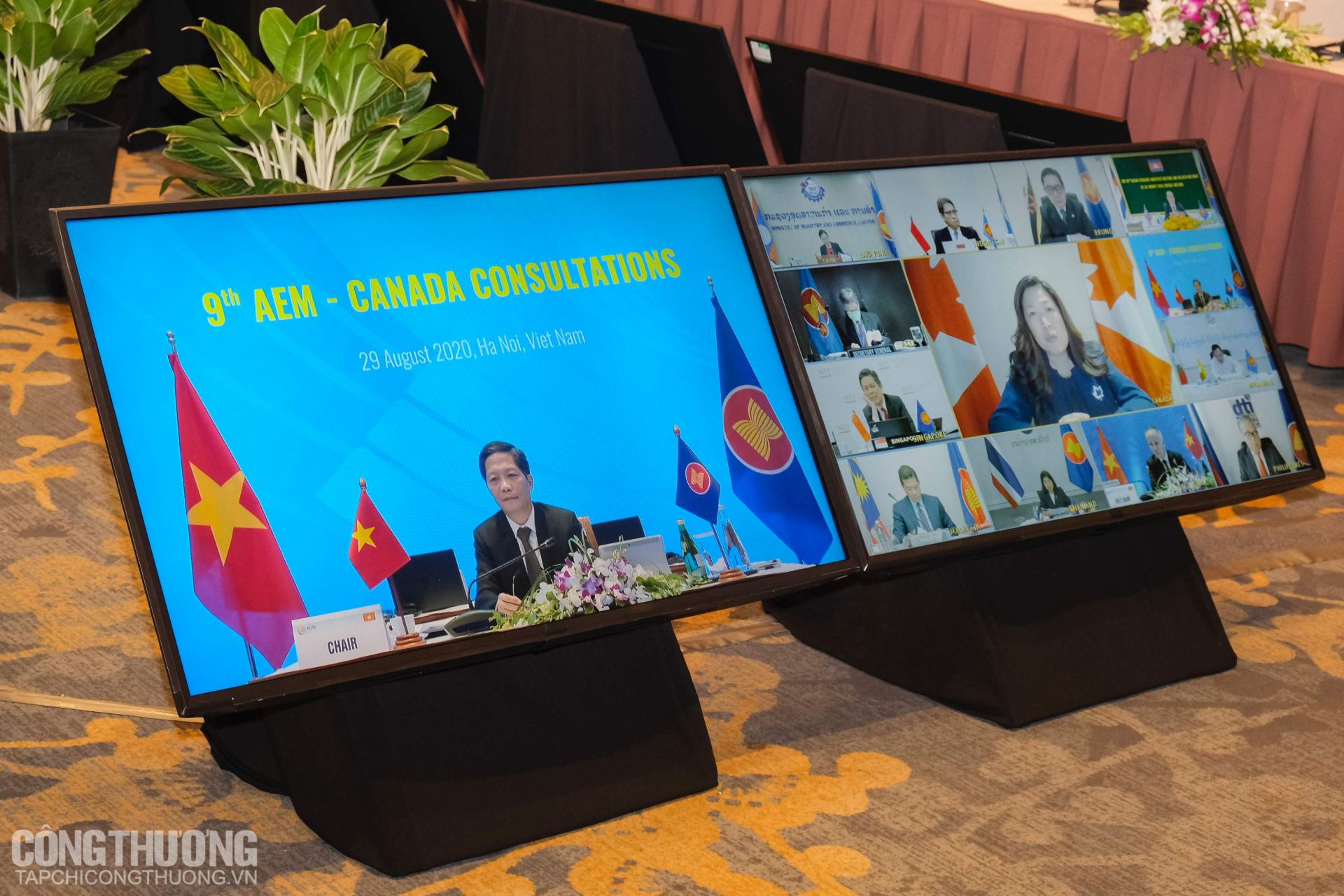 Toàn cảnh Hội nghị tham vấn các Bộ trưởng Kinh tế ASEAN - Canada