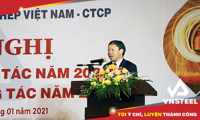 Ông Nguyễn Đình Phúc - Phó Bí thư phụ trách Đảng bộ, Ủy viên HĐQT, Tổng giám đốc Tổng công ty phát biểu tại Hội nghị