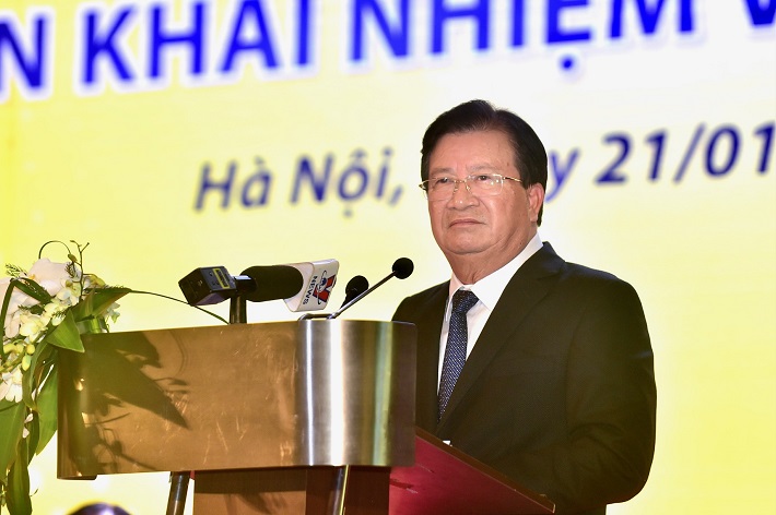 Phó Thủ trướng Trịnh Đình Dũng phát biểu chỉ đạo.