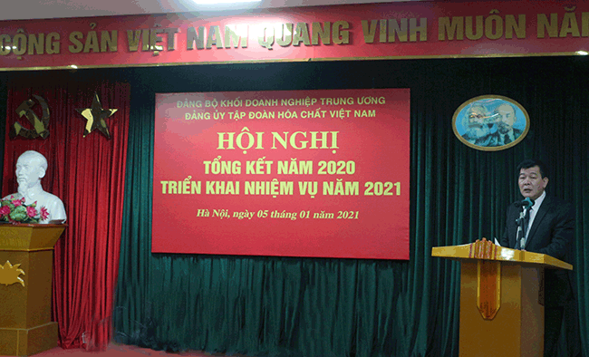 Đồng chí Nguyễn Đức Phong, Phó Bí thư Đảng ủy Khối Doanh nghiệp Trung ương phát biểu chỉ đạo Hội nghị