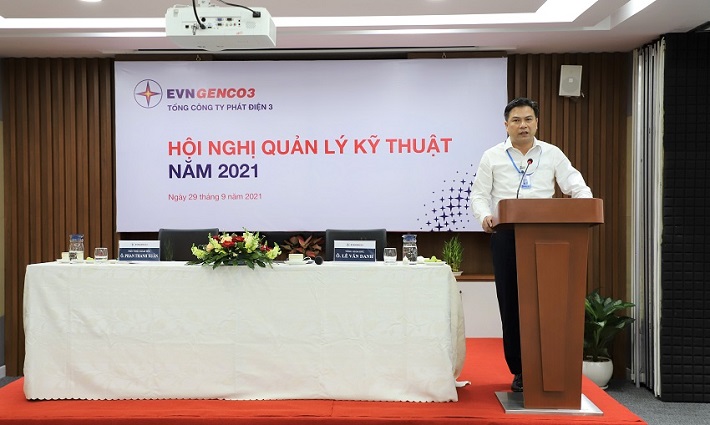 Ông Đinh Quốc Lâm – Chủ tịch HĐQT EVNGENCO3 phát biểu