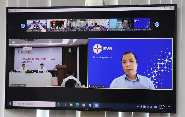 Ông Ngô Sơn Hải - Phó Tổng Giám đốc EVN phát biểu chỉ đạo tại Hội nghị