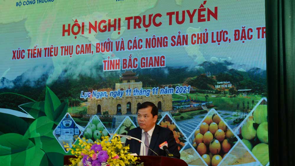 Xúc tiến tiêu thụ cam, bưởi, nông sản chủ lực của Bắc Giang trên thương mại điện tử 