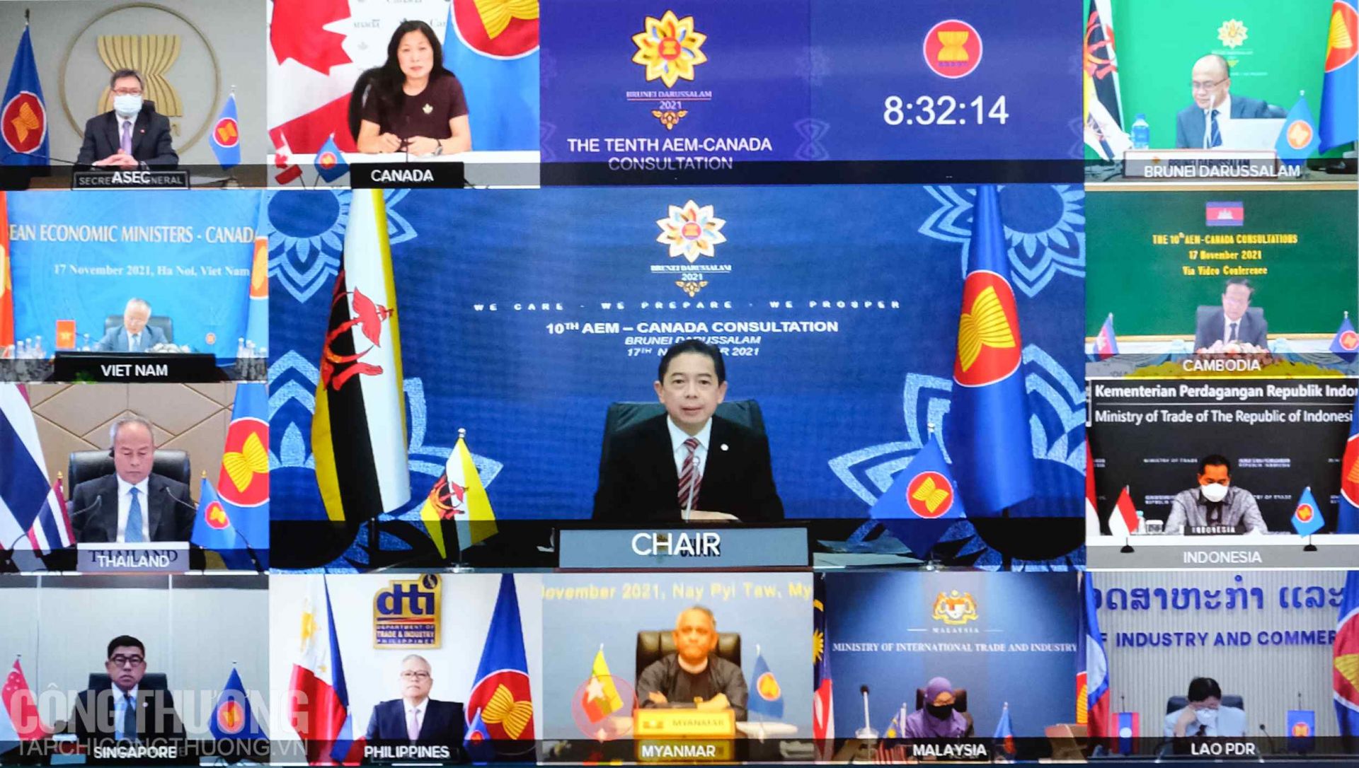 Hội nghị tham vấn Bộ trưởng Kinh tế ASEAN - Canada ngày 17/11/2021 theo hình thức trực tuyến