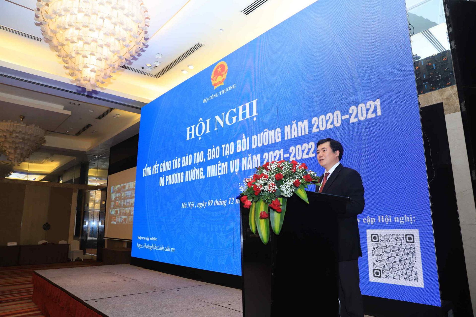 Thứ trưởng Bộ Công Thương Nguyễn Sinh Nhật Tân phát biểu khai mạc Hội nghị