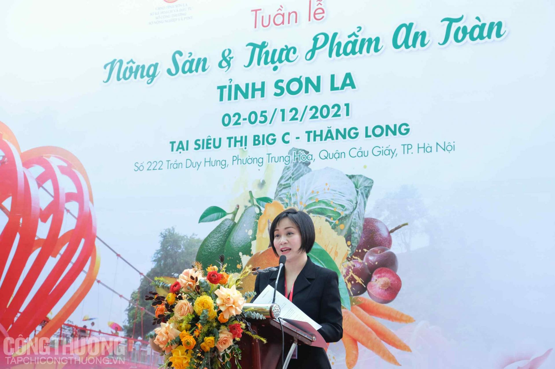 Đại diện Tập đoàn Central Retail tại Việt Nam chia sẻ cam kết hỗ trợ thúc đẩy tiêu thụ các sản phẩm của Sơn La