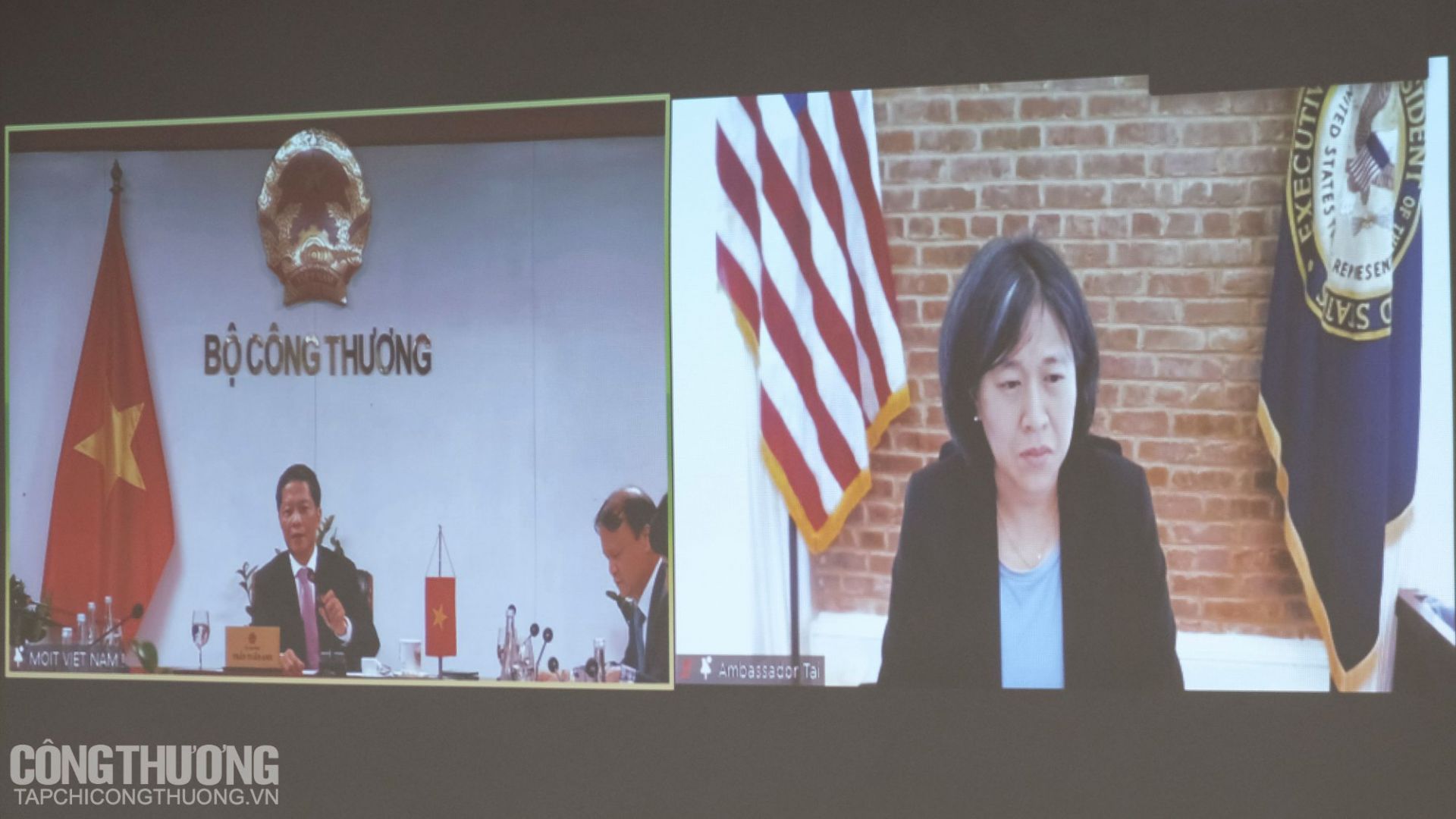 Bộ trưởng Trần Tuấn Anh gửi lời chúc mừng Bà Katherine Tai nhân dịp bà chính thức được Thượng viện Hoa Kỳ chuẩn thuận vào vị trí Trưởng Đại diện Thương mại Hoa Kỳ trong Chính quyền của tân Tổng thống Joe Biden
