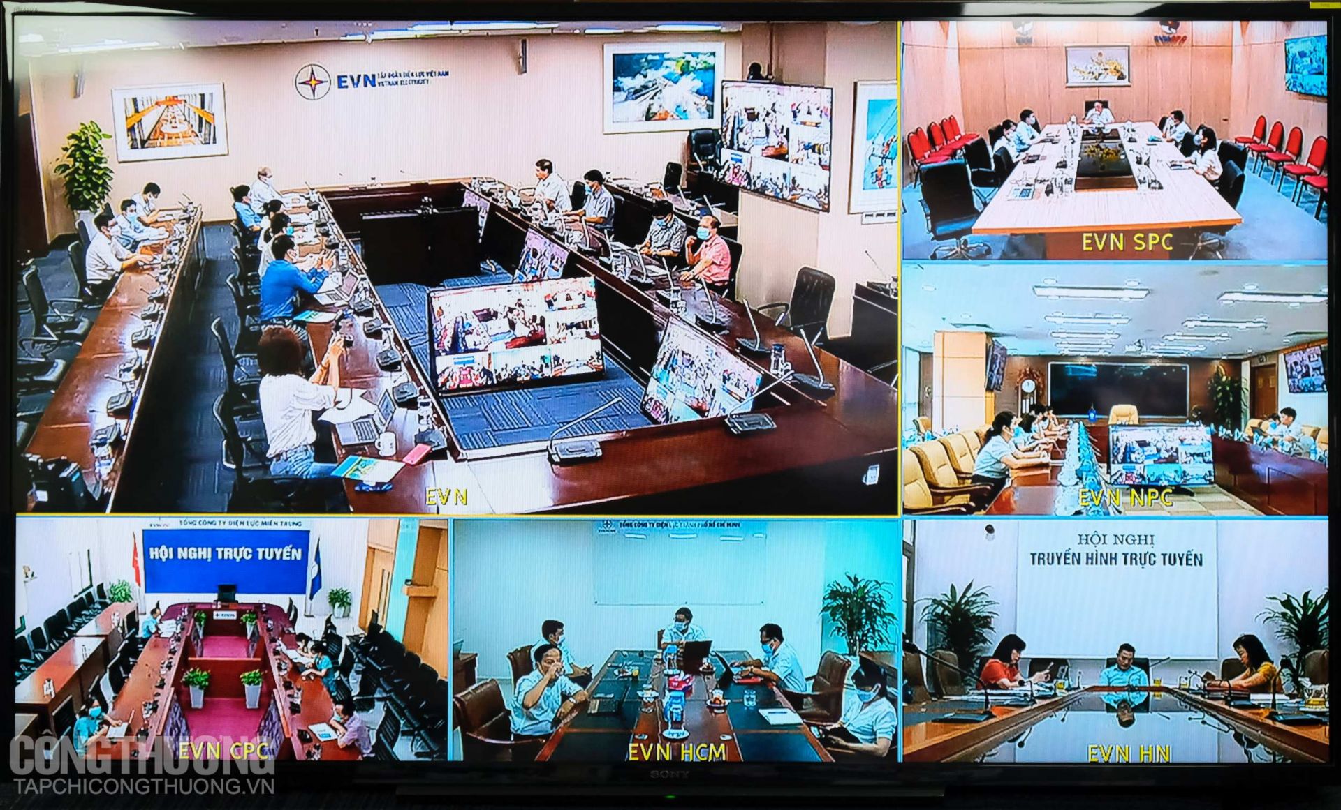 Cục Điều tiết điện lực, Bộ Công Thương làm việc với Tập đoàn Điện lực Việt Nam (EVN) và các Tổng Công ty Điện lực về công tác dịch vụ khách hàng và truyền thông về sử dụng điện trong mùa nắng nóng