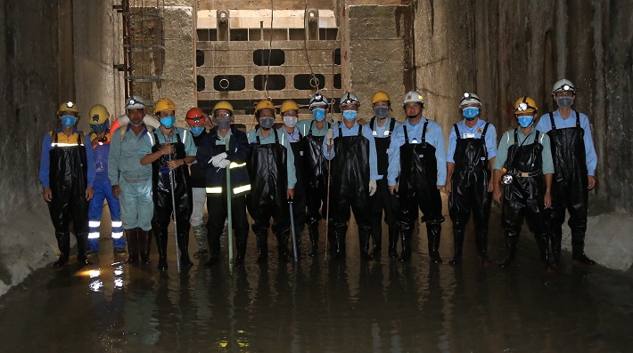 Đoàn công tác nghiệm thu đường hầm