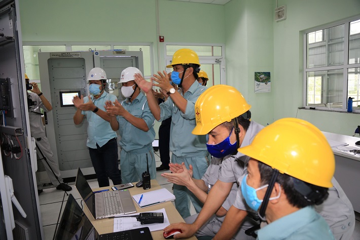 Tổ máy H5 Đa Nhim hòa lưới thành công với công suất 80MW lúc 8 giờ 00 ngày 04/8/2021