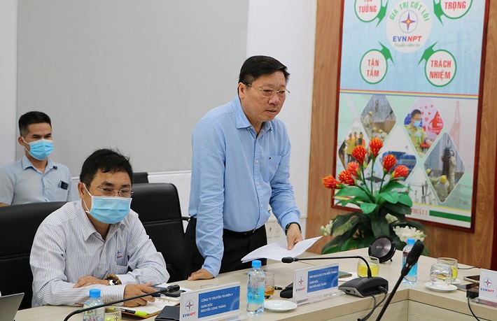 Ông Nguyễn Đức Tuyển - Giám đốc CPMB báo cáo tại cuộc họp