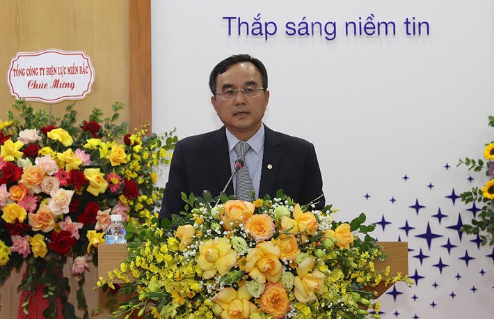 Bí thư Đảng ủy, Chủ tịch HĐTV EVN Dương Quang Thành phát biểu chỉ đạo tại Hội nghị