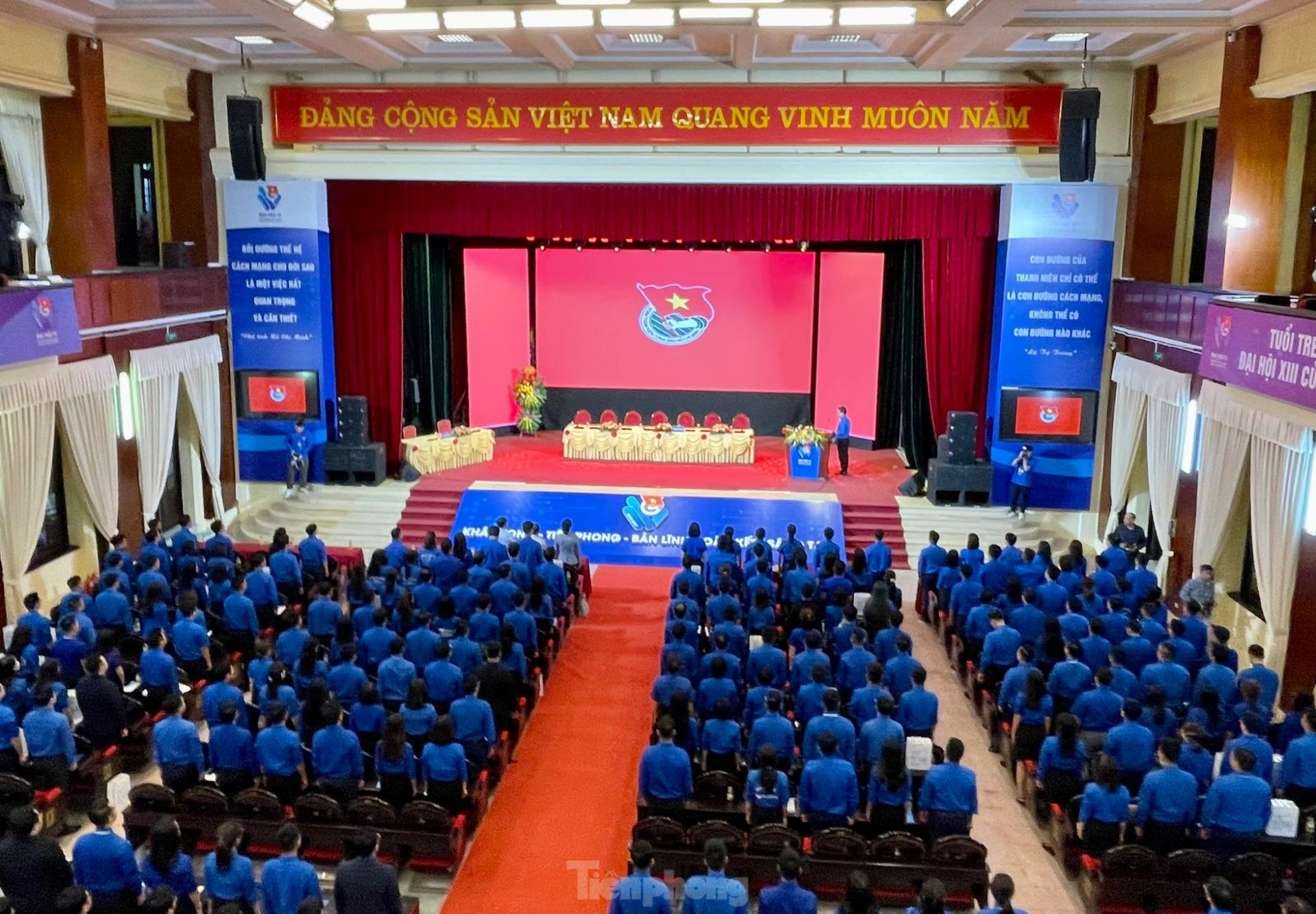 Toàn cảnh Đại hội đại biểu Đoàn TNCS Hồ Chí Minh Đoàn Khối các cơ quan Trung ương lần thứ IV, nhiệm kỳ 2022 - 2027