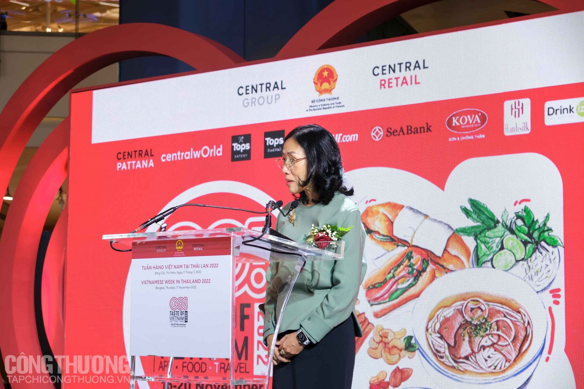 Bà Jariya Chirathivat - Phó chủ tịch Điều Hành, phát triển Kinh Doanh Tập đoàn Central Group kiêm Chủ tịch Central Retail tại Việt Nam