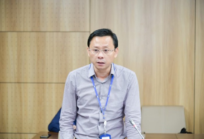 Ông Hồ Lê Nghĩa, Bí thư Đảng ủy, Chủ tịch HĐTV Tổng công ty bao cáo tại Hội nghị