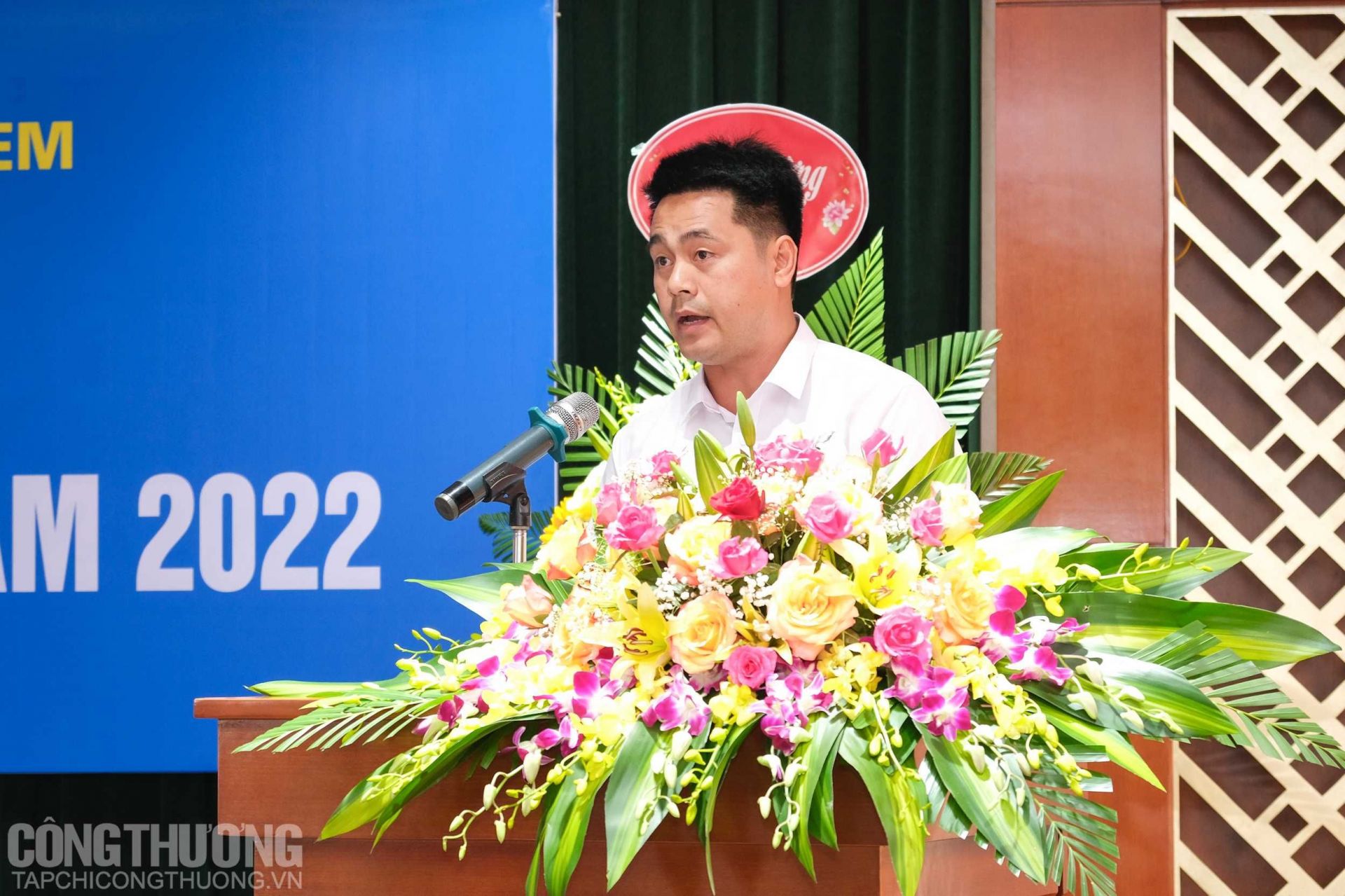 Ông Nguyễn Ánh Dương - Phó Trưởng Phòng Kỹ thuật an toàn, Công ty CP DAP-Vinachem trình bày tham luận tại Hội nghị