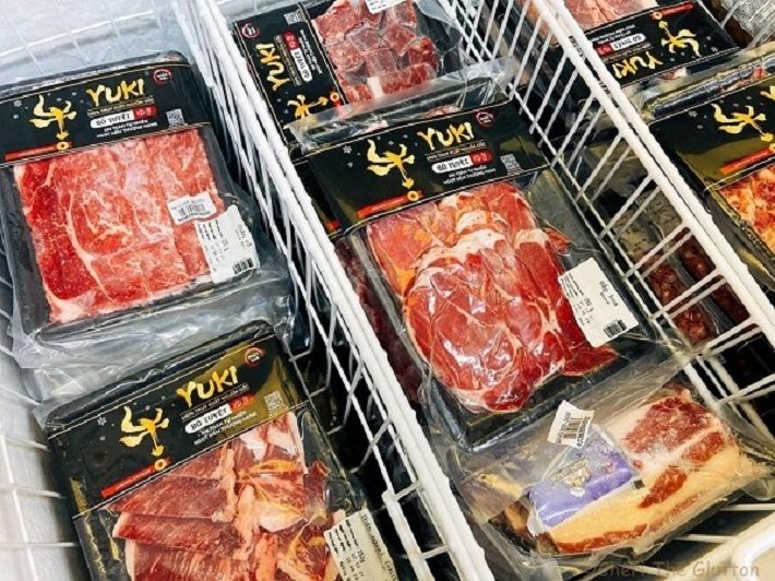 Sản phẩm bò tuyết Yuki nhập khẩu từ Nhật hiện đang được bày bán tại các siêu thị lớn
