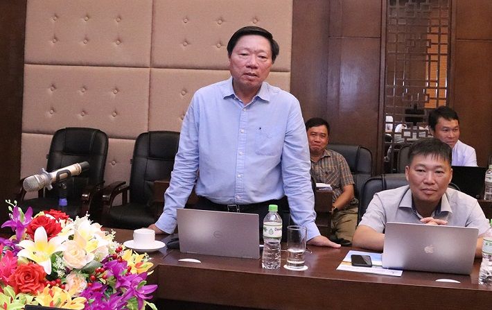 Ông Nguyễn Đức Tuyển - Giám đốc CPMB báo cáo tại cuộc họp