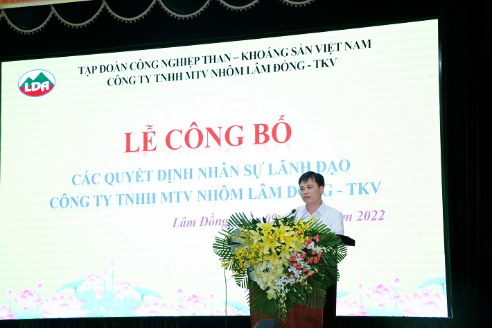 5. Dc Nguyễn Văn Phòng - tân Giám đốc Công ty phát biểu nhận nhiệm vụ